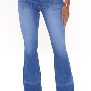 Women's Blue Flared Jeans